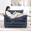 Fauteuil surdimensionné en chenille avec coussin décoratif-2010201234