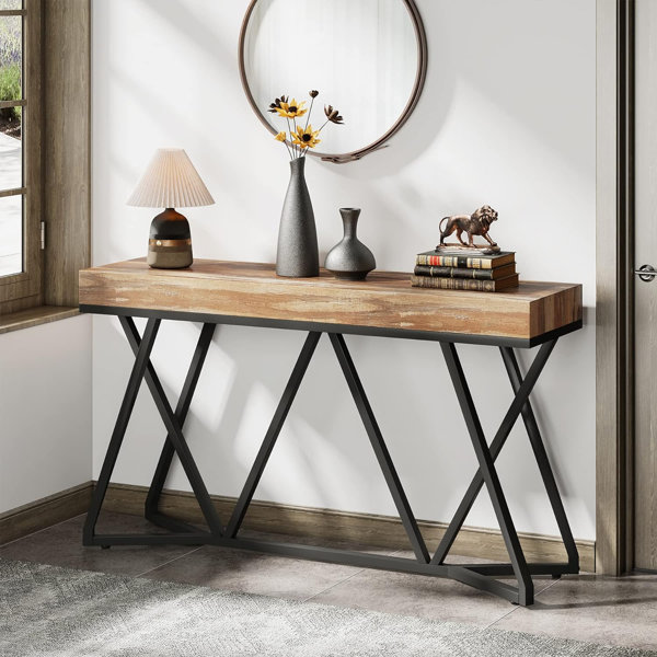 46357093 Borough Wharf Abbriella 140cm Console Table & Reviews | Wayfair.co.uk