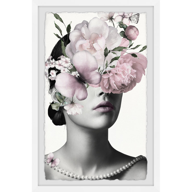 Floral And Pearls by Parvez Taj - Single Picture Frame Print, 61cm H x 41cm W