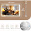 Miroir de salle de bain 47,2 "X 29,5" à DEL avec haut-parleur Bluetooth, 3 modes de couleurs à intensité variable, commande à écran tactile, fixation murale ou de table, finition blanche-1436039028-1436039029