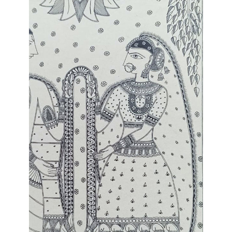 Varmala - La vue du mariage | Stylo sur papier | Par Abhilasha Raut