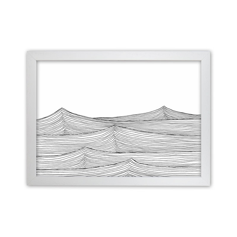 Continuous Sea Horizontal by Carissa Tanton - Print, White Framed, 34cm H x 46cm W x 3cm D