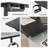 75" Reversible L Shaped Standing Desk, Height Adjustable with Cup Holder, Electric Corner Computer Workstation, Sit Stand up Home Office, Ergonomic Gaming, Black-1518105331-1518105231