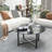 Round Coffee Table With Glass Table Top