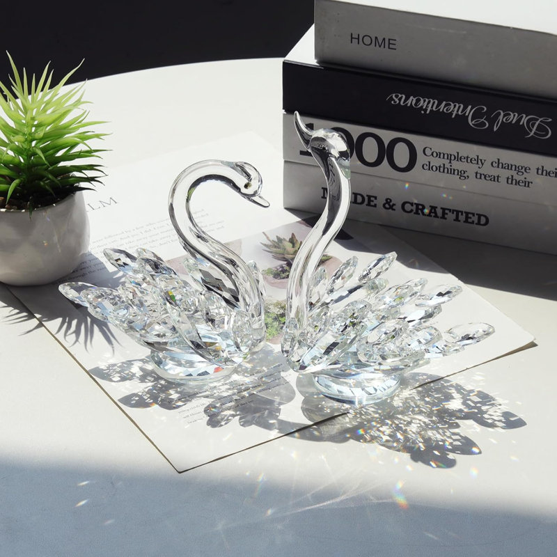 Figurines de cristal 2 pièces