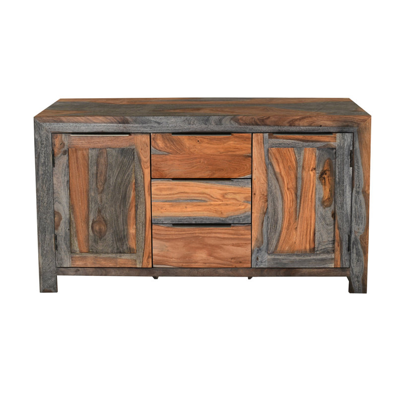 Goa Cube 120cm Solid Wood Sideboard