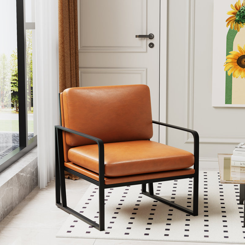 Barriault Faux Leather Armchair