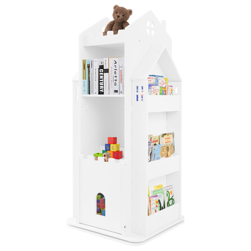 Bibliothèque de rangement pour jouets Castle, Blanc