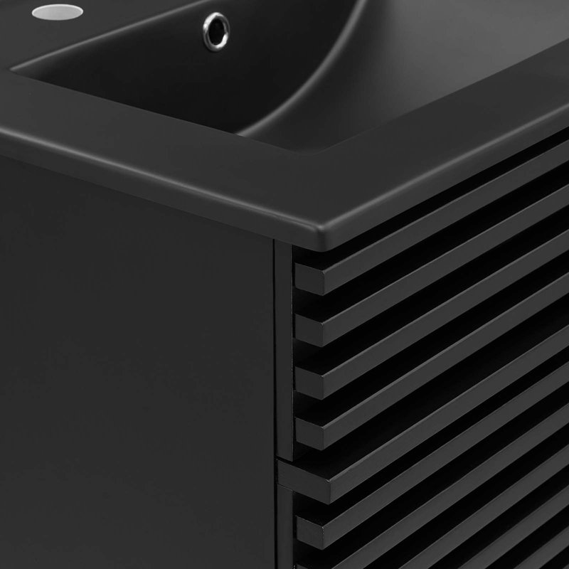 Render 24" Bathroom Vanity, Black