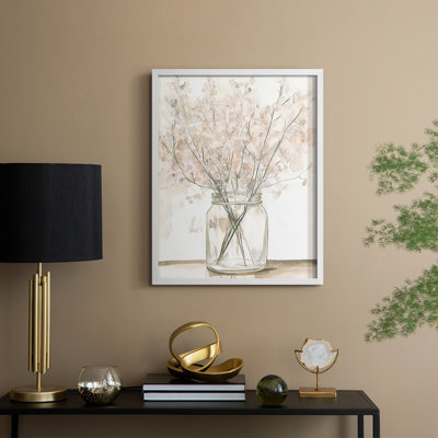 FLORAL Series DLX III - Impression encadrée de qualité supérieure - Prêt à accrocher - Aucun clou requis