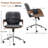 Ryonie Faux Leather Upholstered Swivel Office Chair (Set Of 2)-134702685