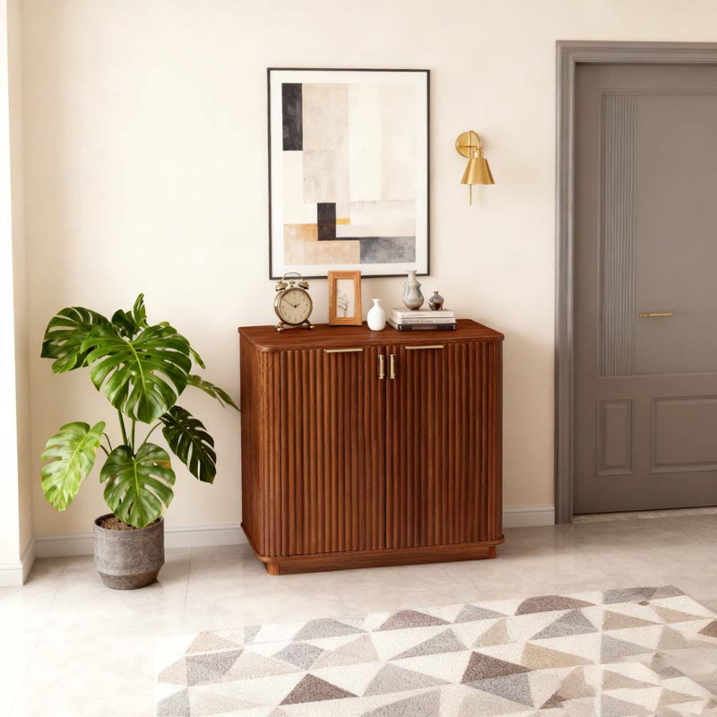 Buffet 31,5 "avec rangement 31,5", Brun