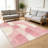 Rose Geo Block carpet-easy to clean, machine-washable, soft and comfortable; suitable for door mats, kitchens, living rooms, bedrooms, corridors, and laundry areas. Easy to clean, durable carpet for home decoration.-988074303