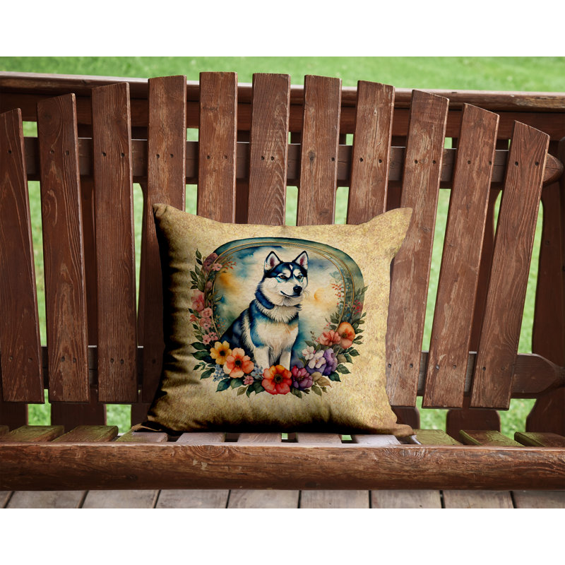  Polyester Indoor/Outdoor Throw Pillow, 14" H x 14" W x 3" D