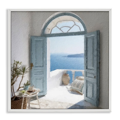 Open Doorway to Sea Framed Giclee Art by RileyB