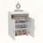 Belton Shoe Rack Cabinet with Double Doors and Adjustable Shelves and Natural Oak