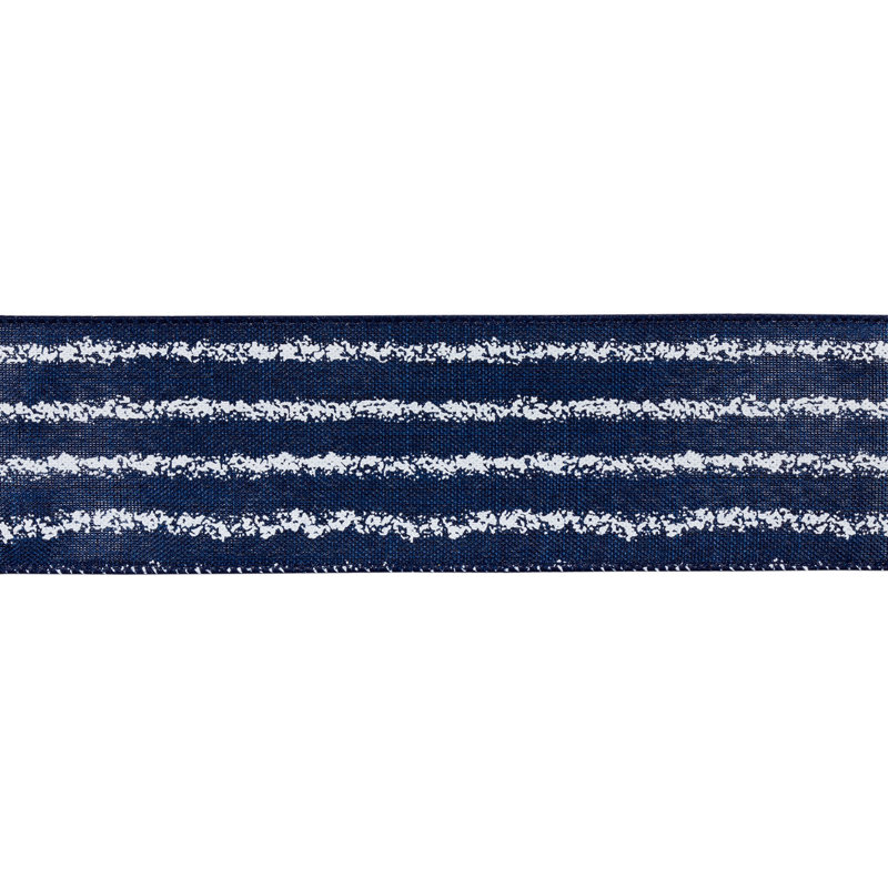 0.25'' Striped Fabric Presents Ribbon
