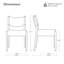 Chaises de salle à manger rembourrées-1987041074