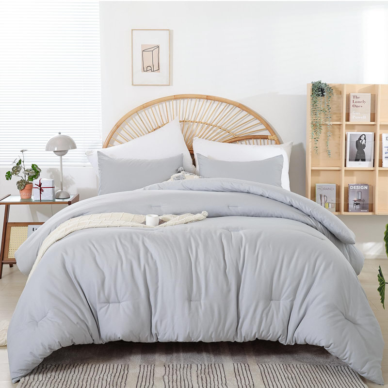 Lightweight & Cozy Boho Comforter Set, 3 Pieces All-Purpose Ultra Soft Microfiber Bedding Set for Home Bedroom Decor