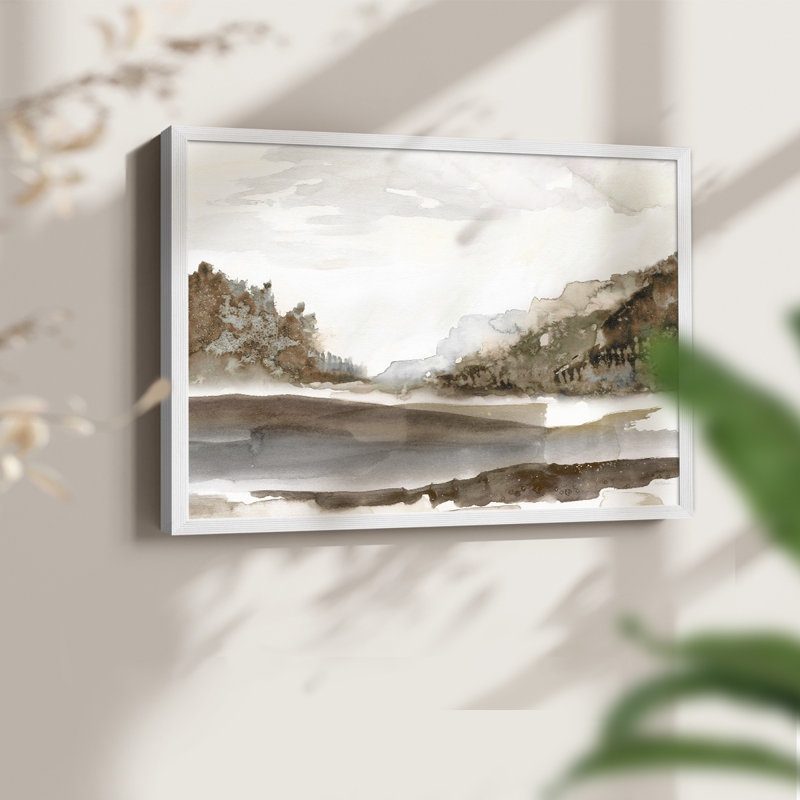 Mountain Time - Reproduction encadrée - Restickable, H 8 po x l 10 po, Blanc