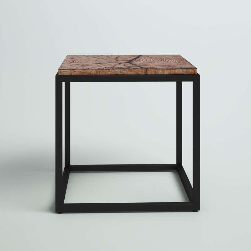 Table d'appoint Allise, Bois naturel