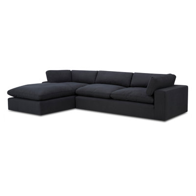 Canapé modulaire à méridienne rembourré 2 pièces Asher
