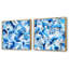 Corlee - Ensemble de 2 collages carrés à formes abstraites-101858878-101858877