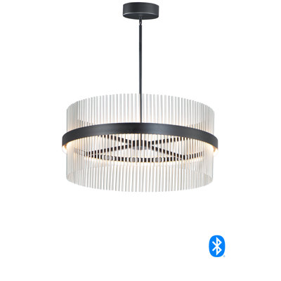 Lustre géométrique à 2 lumières DEL