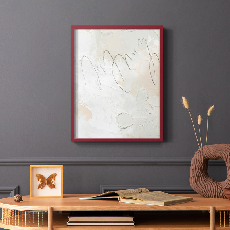 Reproduction encadrée twitch II - bois massif, H 10 po x l 8 po, Cadre simple rouge