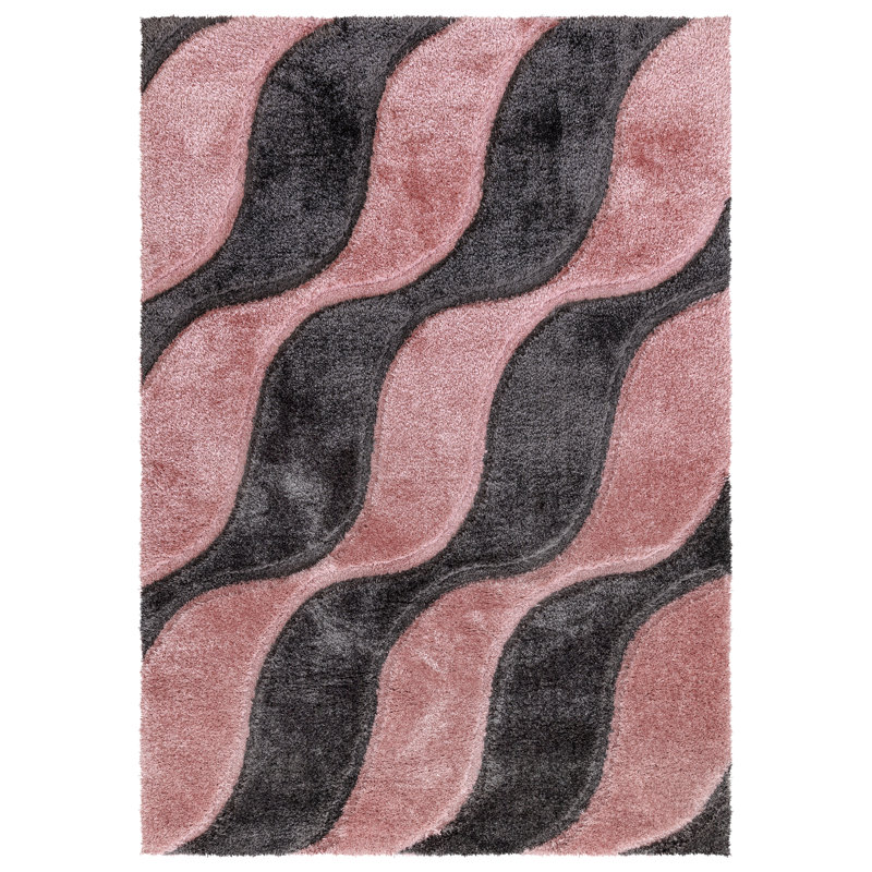 Rodosky Geometric Shag Indoor / Outdoor Area Rug, Rectangle 160 x 230cm