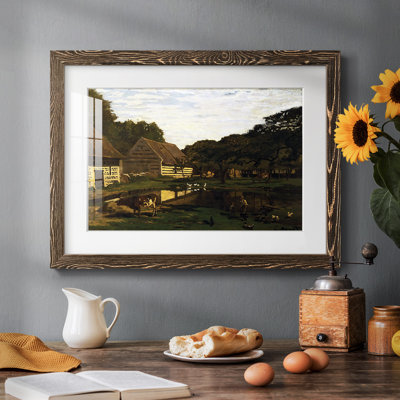 Farmyard In Normandy, 1863, reproduction d'art encadrée