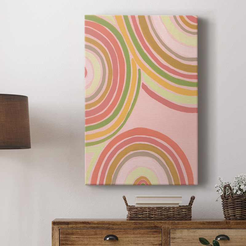 Abstrait arc-en-ciel I - galerie Cavas sur mesure, H 60 po x l 40 po