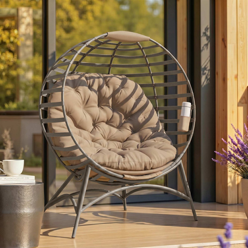 Henegar Steel Outdoor Lounge Chair