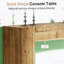 Console en bois massif de haute qualité, conception minimaliste pour le couloir et le vestibule avec une construction durable et un attrait rustique naturel-637921535