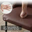 Chaises de salle à manger rembourrées en similicuir avec pieds en acier (ensemble de 2)-894103412-894103408