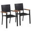Bonka 2 - Person Solid Wood Patio Dining Set Rectangular Table