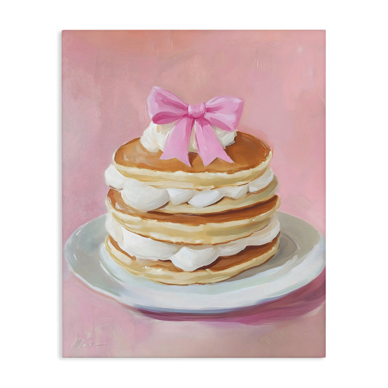 Crêpes Coquette avec toile crème fouettée, design par The Prints Vibe, 40 x 30