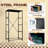 Western Dresser for Bedroom with 4 Storage Drawers Eerie Saguaro Cactus Glass Art Dramatic Sky Dressers Chest of Drawers Steel Framed Fabric Closet Organizers for Dorm Entryway
