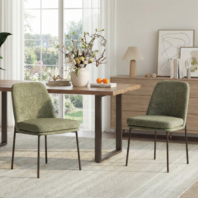 Fabric Upholstered Parsons Side Chair Dining Chair