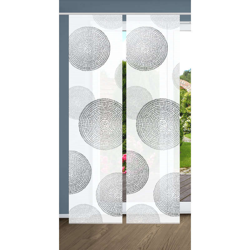 Semi Sheer Sliding Panel Pair