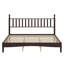 Lit plateforme en bois avec tête de lit en forme de gourde, lit plateforme de style rétro avec support à lattes en bois-1731357245