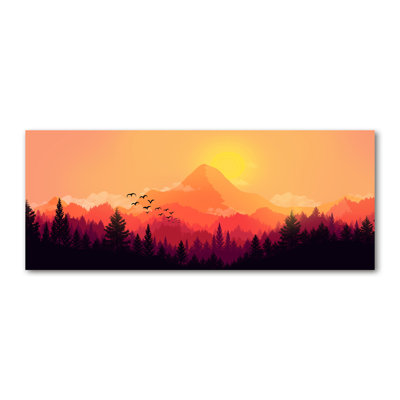 Mountain Landscape - No Frame Print on Canvas