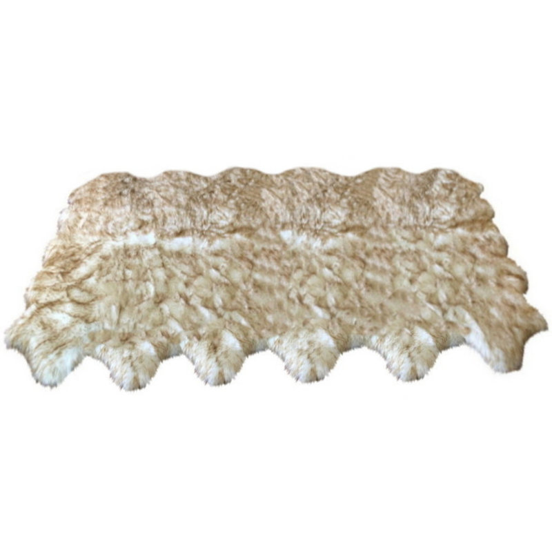 Tapis brun à poils longs Atterberry, Nouveauté 5 pi 5 po x 9 pi 2 po