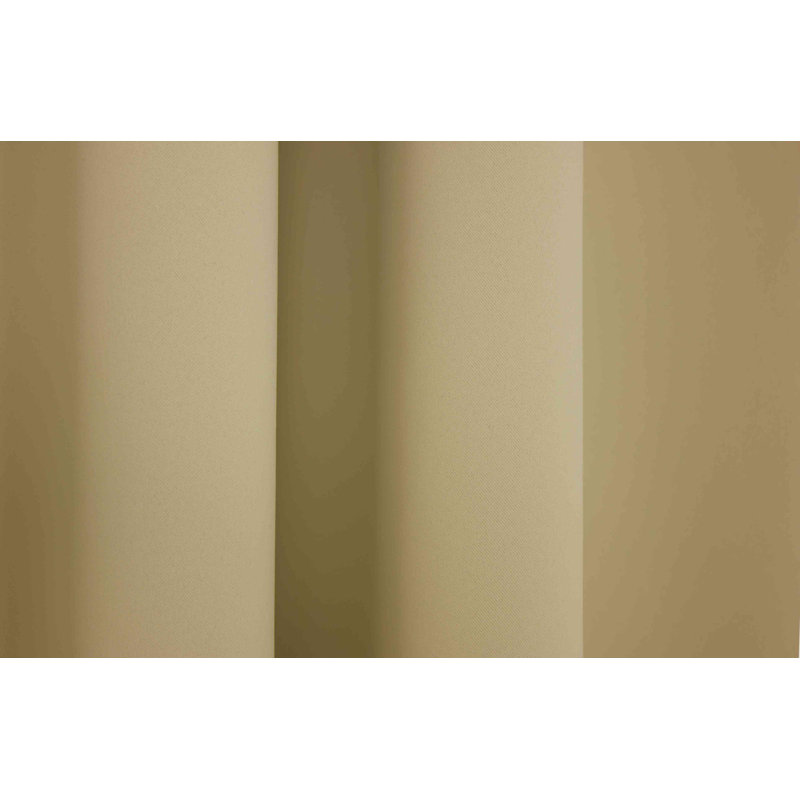 Zoee Eyelet Blackout Curtain, 145cm Width x 150cm Drop, Taupe