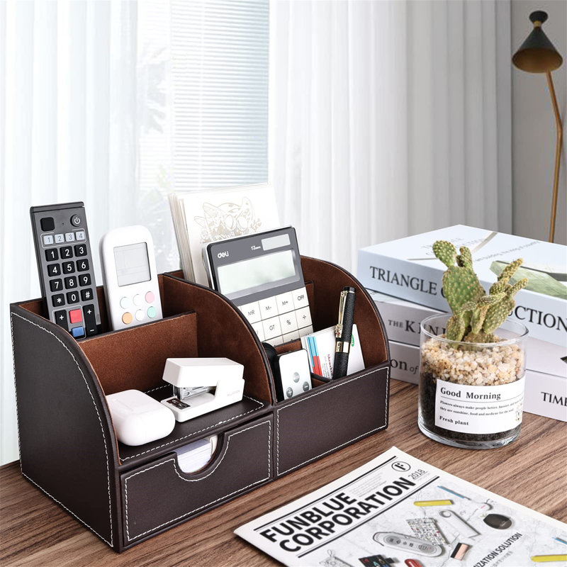 Aavyn Desk Organiser, Brown