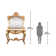 Chateaux De Rochecotte Gilded Console Table And Mirror Set