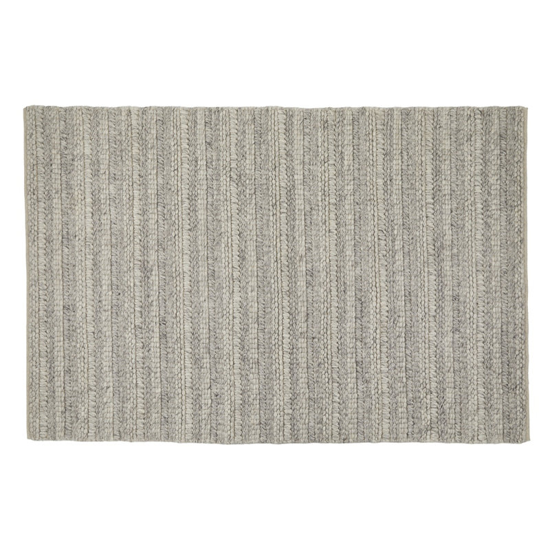Lilian Striped Wool Area Rug, Rectangle 120 x 170cm