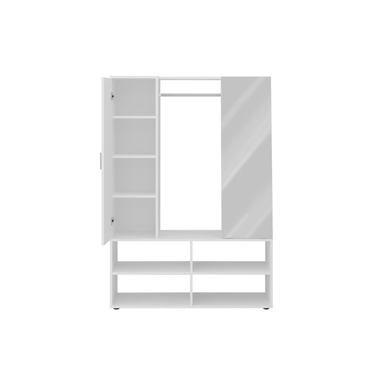 Kuwanda Hall Tree 104cm Wide with Bench and Shoe Storage