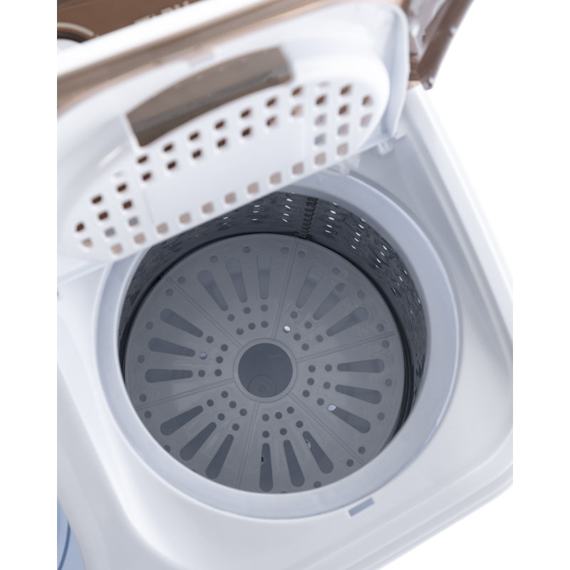 17.8lbs Portable Washing Machine, 2 In 1 Washer Machine, Twin Tub Washing And Spining Combo Machine, Portable Washer For Apartment, Dorms, Rvs, Camping And More (brown)