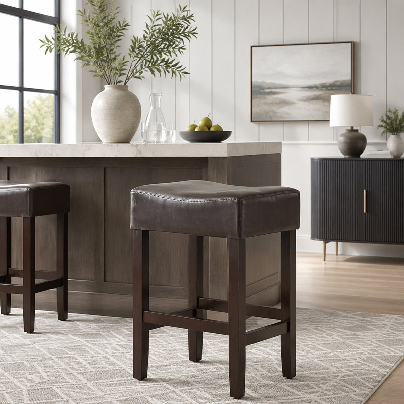 Tabouret de bar 26,75 po, Marron foncé